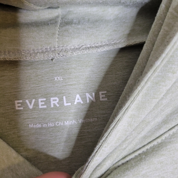 Everlane Minimalist Active Stretch The ReNew Air Hoodie Size XXL Gray Green - Picture 2 of 2